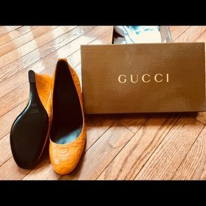 Orange Gucci Heels